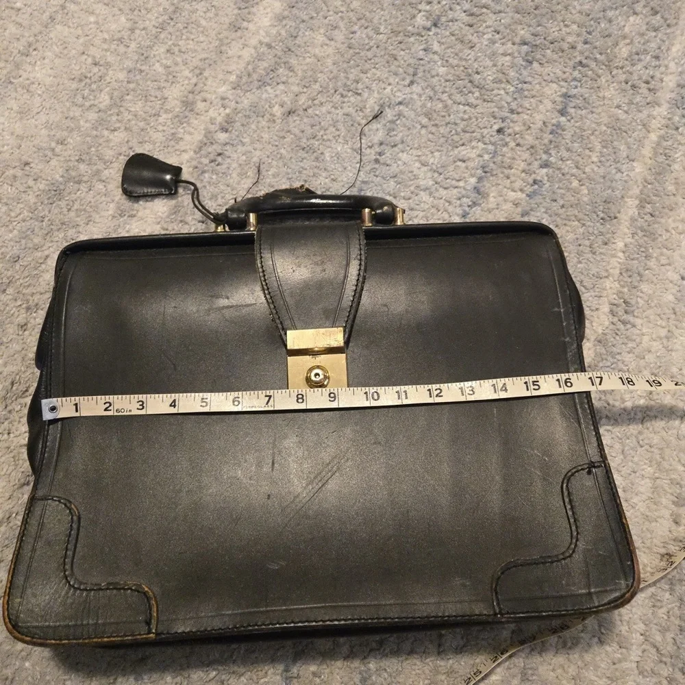 PEAL & CO. for BROOKS BROTHERS Bridle Leather Briefcase / Lawyer Bag - ENGLAND